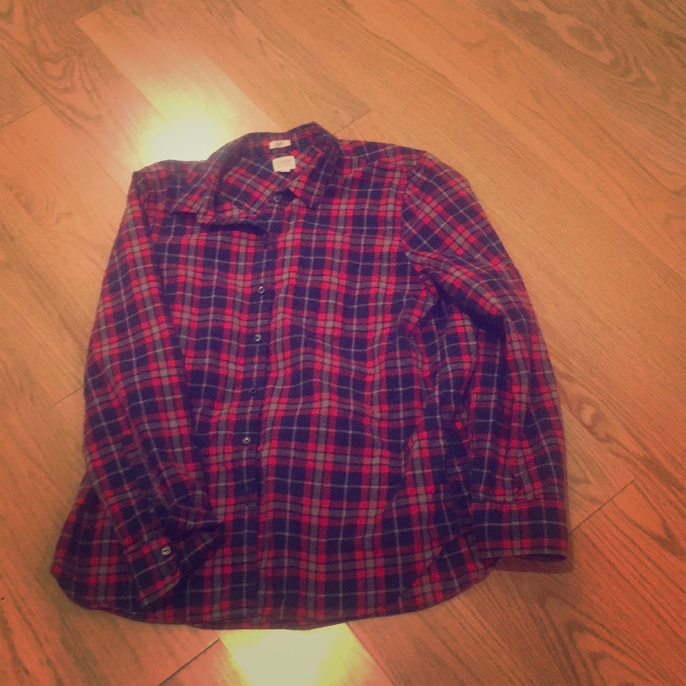 J. Crew plaid button down shirt